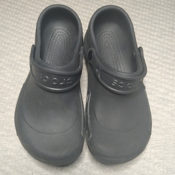 Crocs Black Sandals Sz 7 Movable Strap - Picture 3 of 8